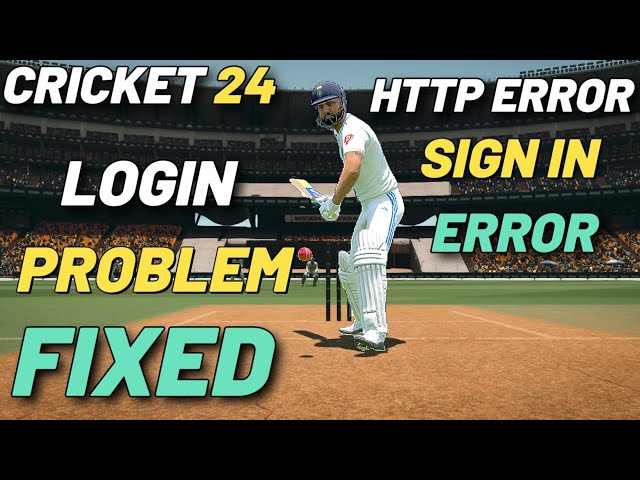 CRICKET 24 SIGN IN ERROR | ERROR CODE n401b64-1f48 FIX