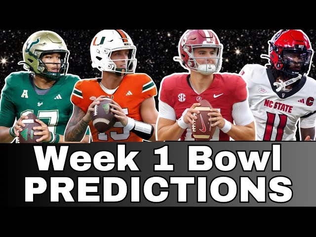 🏈 Week 1 College Football Bowl Projections & CFP Predictions 🏈