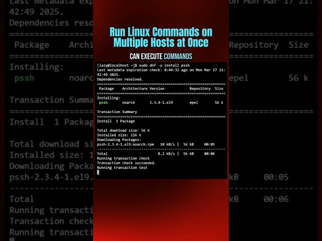 Pssh to run multiple commands 🤯😱#linux