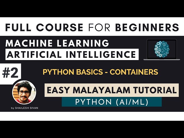AI/ML Tutorial for beginners (Python AI/ML) - Part -2 | Containers | Dictionary | Tuple | Sets
