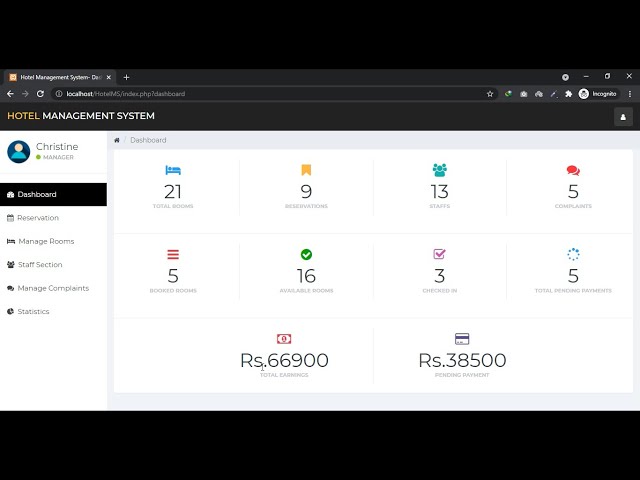 Hotel Management System in PHP MySQL with Source Code - CodeAstro
