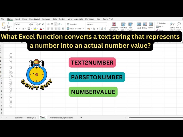 #329 - Excel formula question and answer