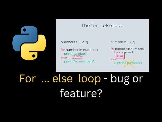 Python's WEIRD For-Else Loop (And Why It Exists)