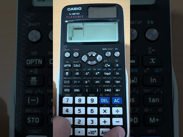 Mean, median, mode, standard deviation and variance with the Casio calculator