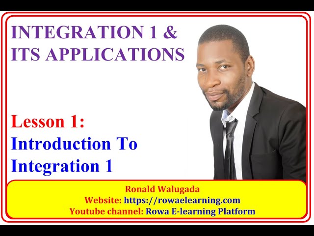 1-INTRODUCTION TO INTEGRATION 1
