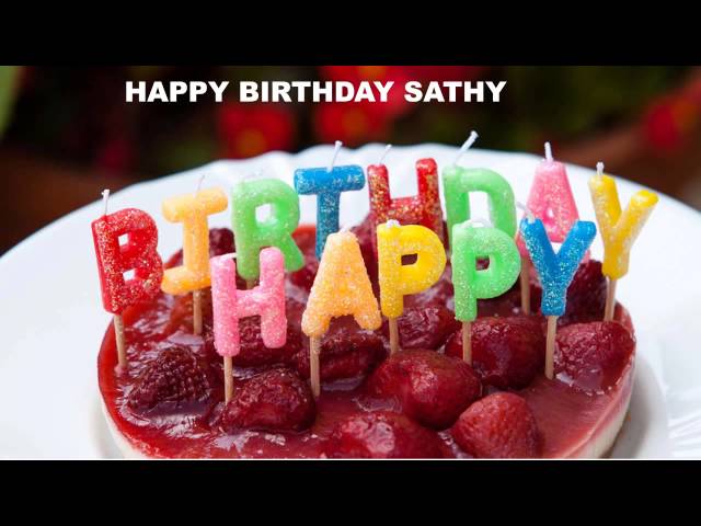 Sathy   Cakes Pasteles - Happy Birthday