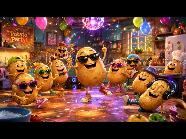 🥔🎉 “Potato Party Fun Time | Allu Ka Ka Fully Most Popular Cartoon Video | #kidssongs #rhymesforkids