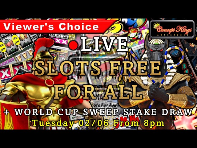 ● LIVE SLOTS FREE FOR ALL (Horizontal) | Viewers Choice & World Cup Sweepstake Draw (02/06/26)