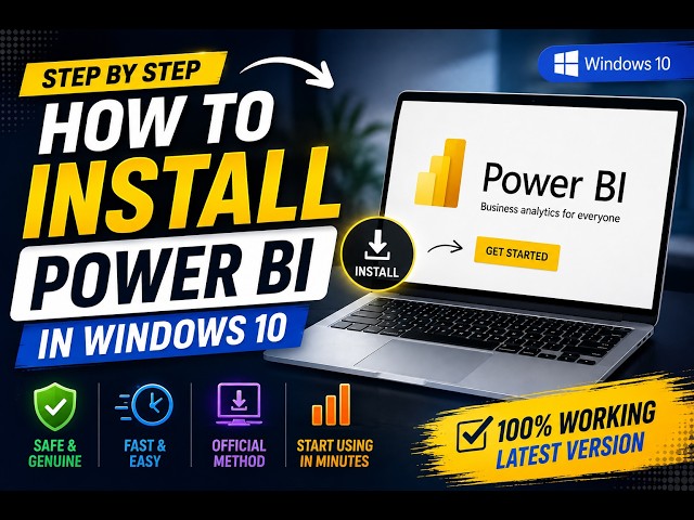 How to Install Or set up Power BI on Windows 10 or Windows 11
