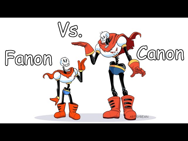 Fanon Vs Canon (UnderTale)