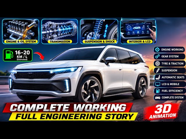 How a Car Works: Complete 3D Engineering Explained | Engine, Transmission, Brakes & Suspension