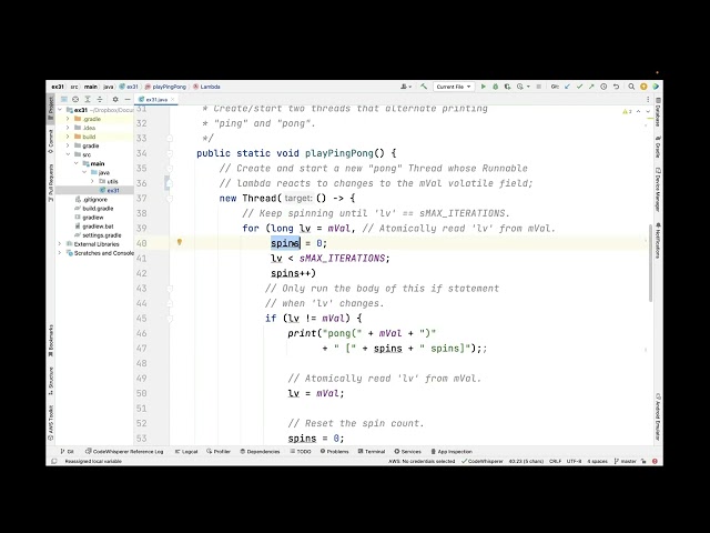 Applying the Java Volatile Type Qualifier to Coordinate Multiple Threads in a Concurrent Program