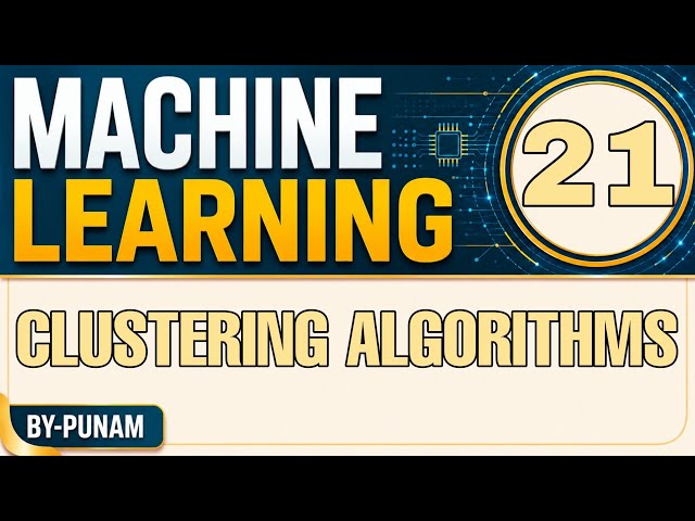 Clustering algorithms |Machine Learning |ONE SHOT VIDEO | Competitive exams | Statistics by Punam | 