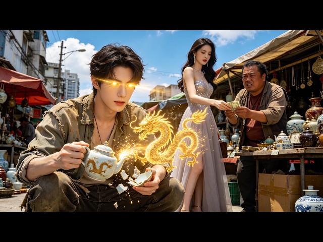 癡傻流浪漢打碎古壺覺醒雙神眼－左眼鑑寶辨真偽，從地攤十塊錢撿漏到聯手美女老闆追回流失國寶！