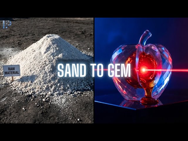 Inside a Modern Crystal Apple Factory: From Sand to Finished Product (Edible Glass)