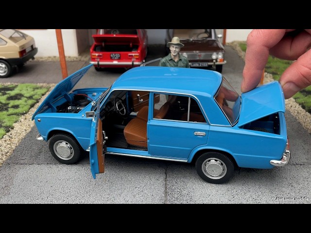 1:18 Lada 1200 (2101), azul - IXO [Unboxing]
