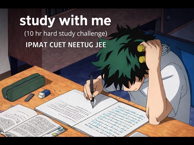 STUDY W/ ME | 10 HR | U STILL HAVE ONE LAST CHANCE | IPMAT STUDY VLOG | CUET