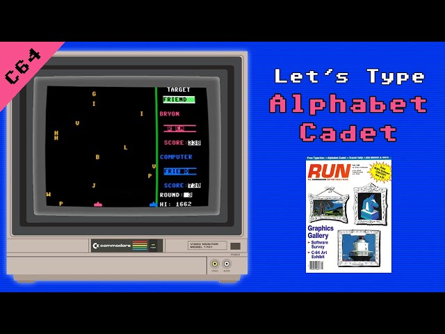 Let’s Type Alphabet Cadet | Commodore 64 Type-In from RUN Magazine (July 1988)