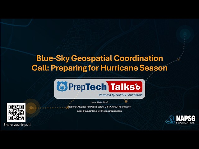 Blue Sky Geospatial Coordination Call Preparing for Hurricane Season 20260625