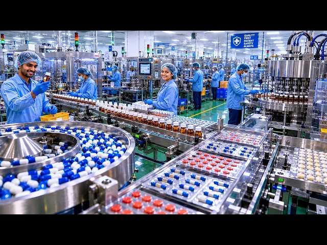 How Medicine Is Made Inside Modern Pharmaceutical Factories!