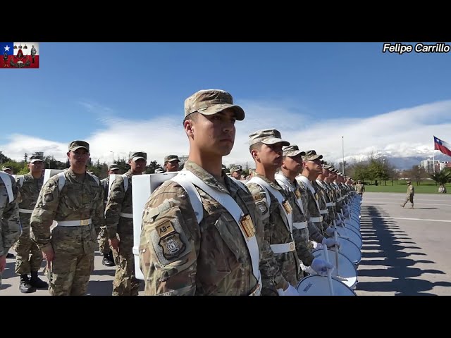 Gran Banda de la Guarnicion de Ejercito de la Region Metropolitana Practica Gran Parada Militar 2026