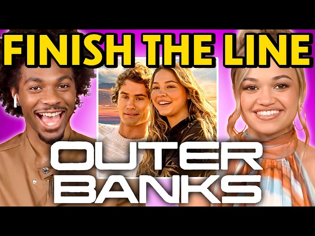 Cast of Outer Banks Tries To Finish Their Lines!