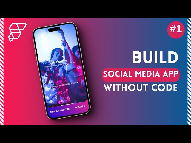 Build a Social Media App without Coding with @FlutterFlow - Part 1 #tutorial #nocode #begginers