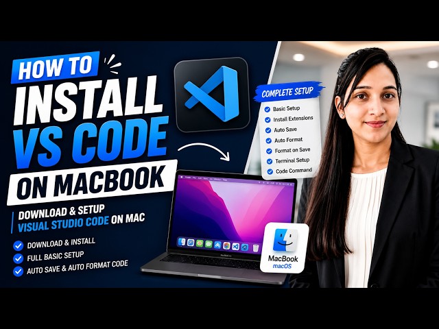 How to Install VS Code on MacBook | Download & Setup Visual Studio Code on Mac