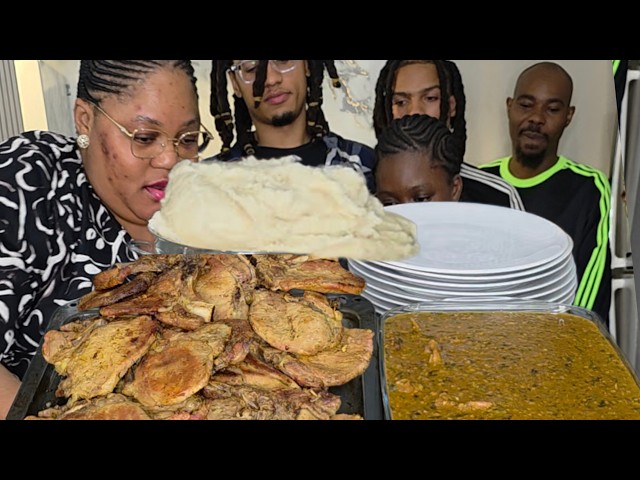 Comida africana para la cena de mi familia de 8 🍲 😋