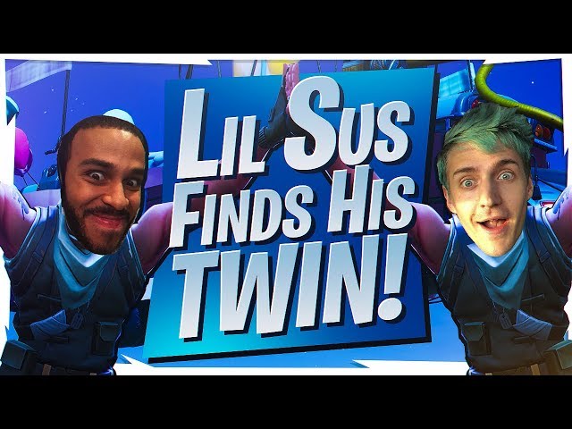 LIL SUS FINDS HIS TWIN! Ft. Ninja, Hysteria, FearItSelf (Fortnite BR Full Game)