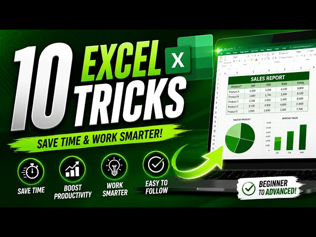 10 Excel Tricks You NEED to Know!  Microsoft Excel Tips & Tricks