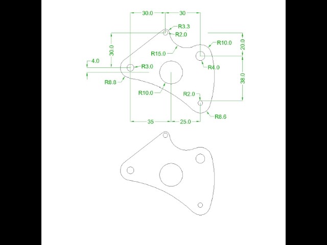 AutoCAD 2D Drawing Tutorial for Beginners - 54 | Step-by-Step Practice