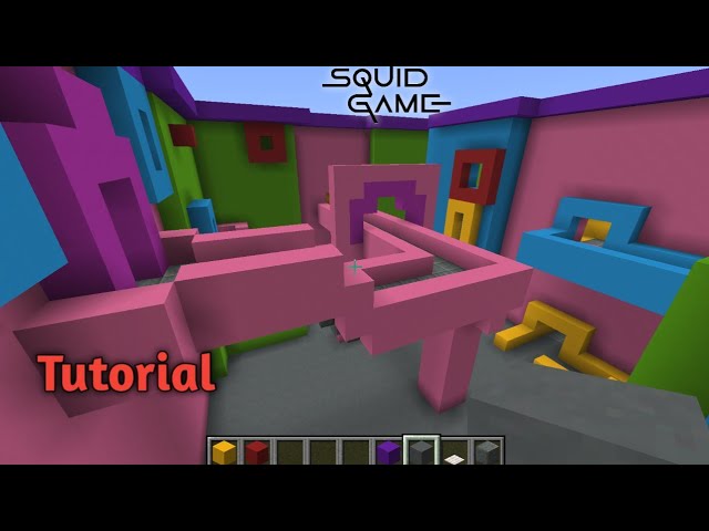 How to make squid game maze in Minecraft.. Tutorial. 