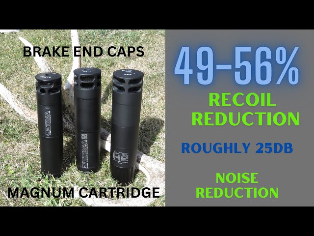 RIFLE SILENCER TESTING - DO MUZZLE BRAKE END CAPS WORK? RECOIL BENCH | SCOPE FOOTAGE | RECOIL TRACE
