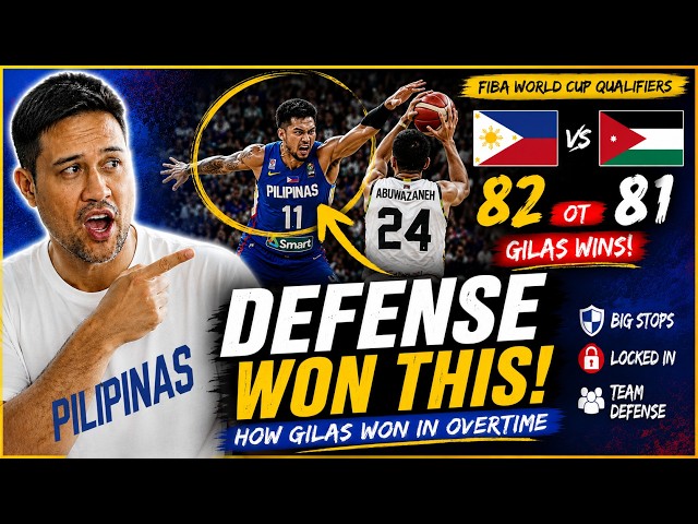 Cómo la defensa de Gilas ganó el partido contra Jordania | Análisis de video