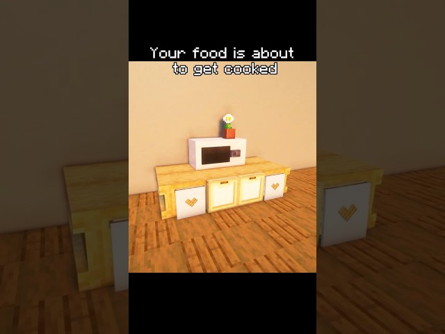 How to Build a Working Microwave in Minecraft