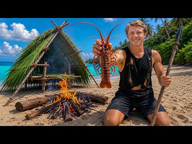5 Days Solo Island Survival (No Food, Water, or Shelter)