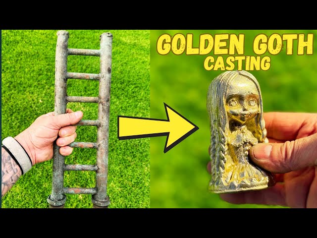 The Golden Goth Girl -Scrap Metal Melting- BigStackD