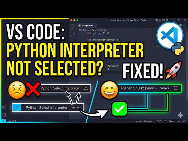 VS Code Select Interpreter Error Fixed | Python Interpreter Not Showing Solution (2026)| Fault Gone