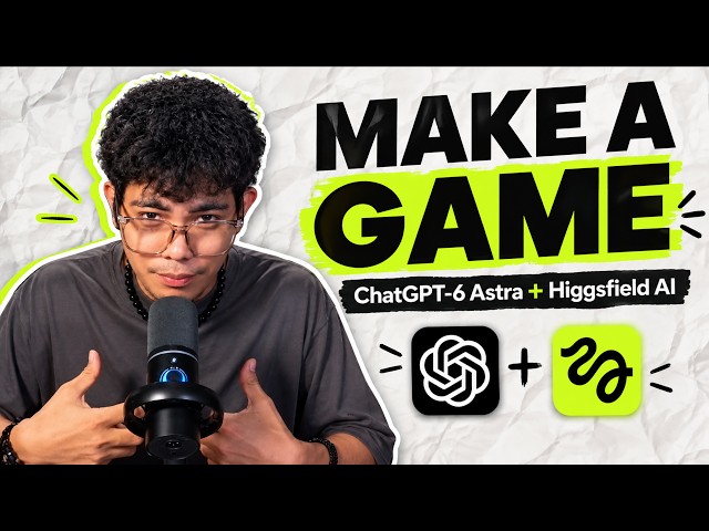 Game Development with ChatGPT-6 Astra + Higgsfield AI