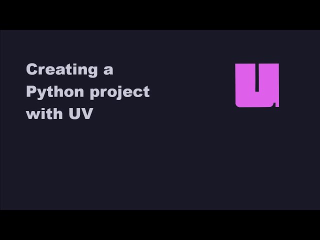 Creating a Python Project with UV