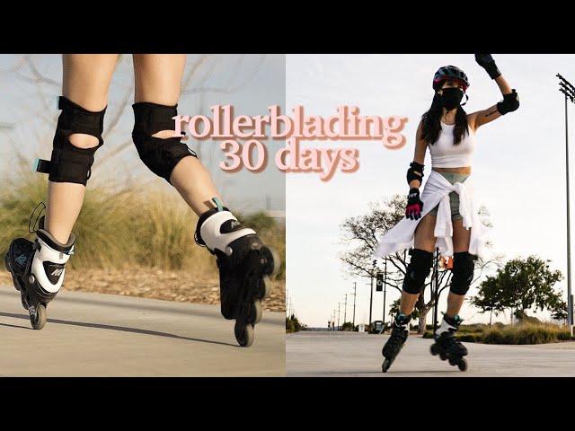 learning to rollerblade / inline skate in 30 days | 30 in 30s | rollerblade progression | 인라인 스케이트
