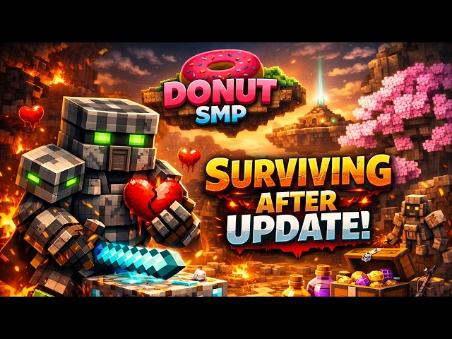 Surviving after the New Update ┃Day -14┃#minecraft #donutsmp #shorts