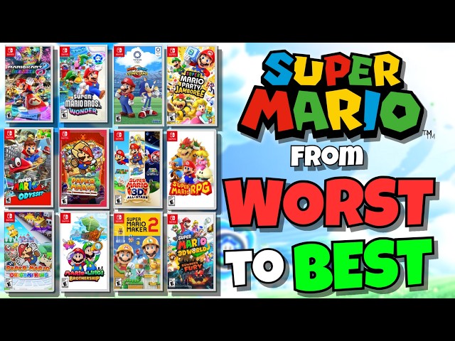 Ranking EVERY Mario Game on the Switch!