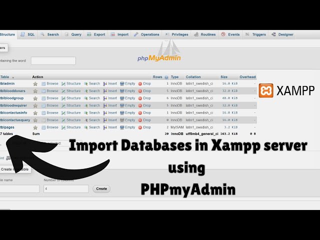 How to Add/Import SQL Databases in XAMPP Server phpMyAdmin of your project. #xampp #project #howto