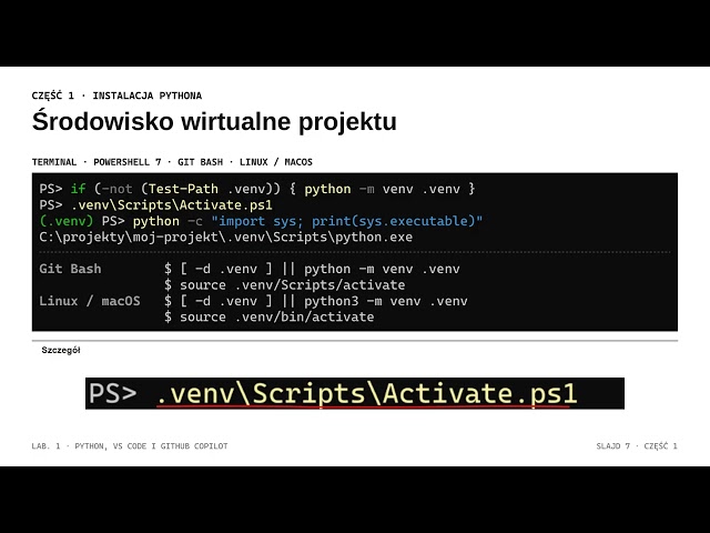 Laboratorium 1: Python, Visual Studio Code i GitHub Copilot