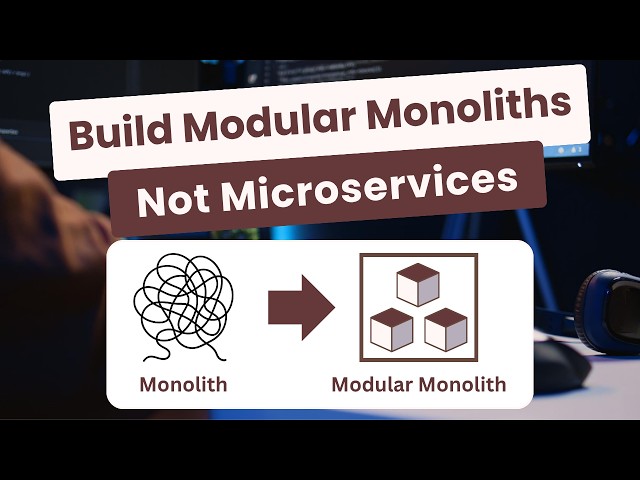 Master Modular Monolith Architecture in .NET