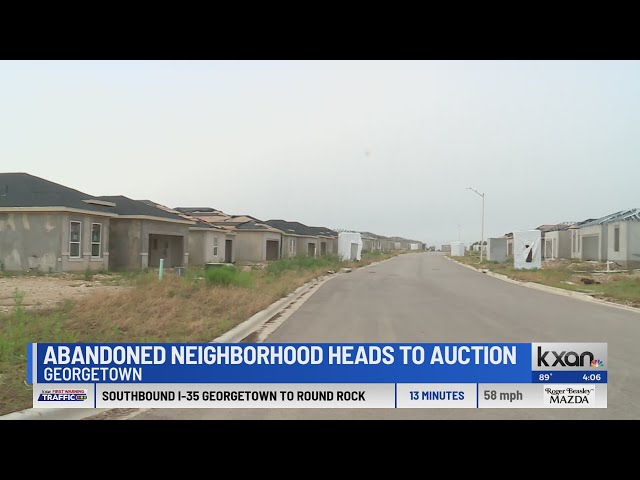 Abandoned Georgetown neighborhood heads to foreclosure auction