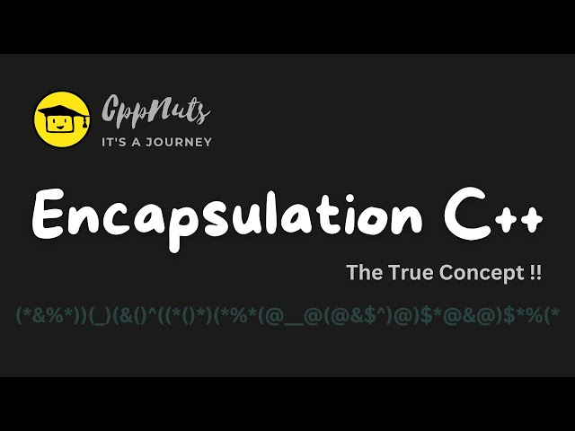 Encapsulation In C++
