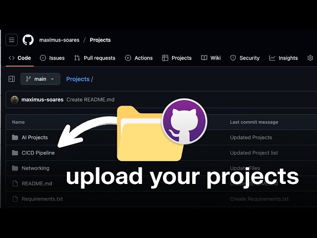 How to add files, folders, and Projects to GitHub (easy in 2025)